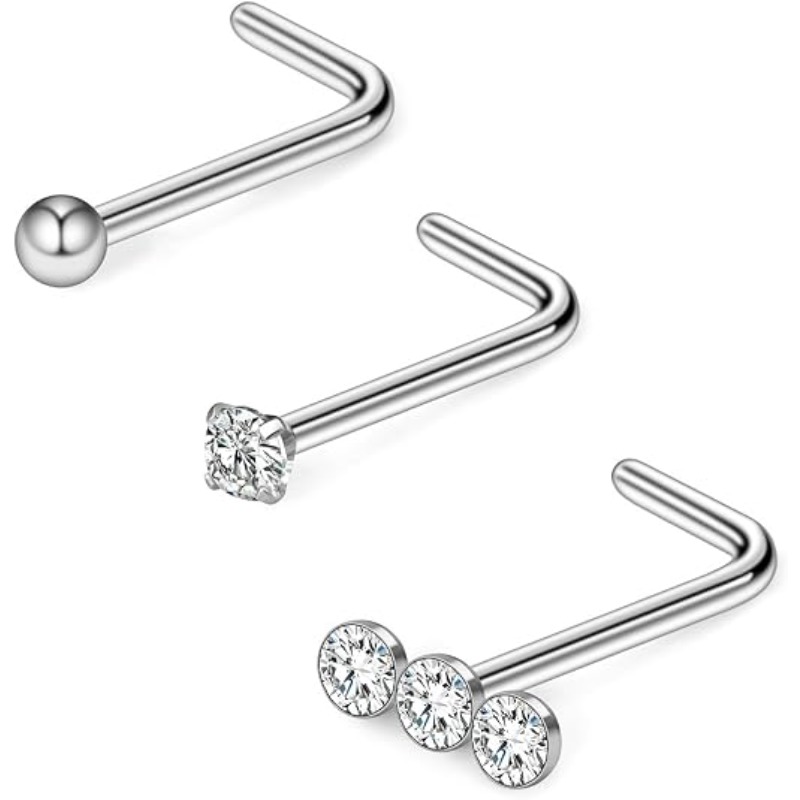 Body Jewelry Surgical Steel - 3개 세트, 20G 수술용 스테인리스 스틸