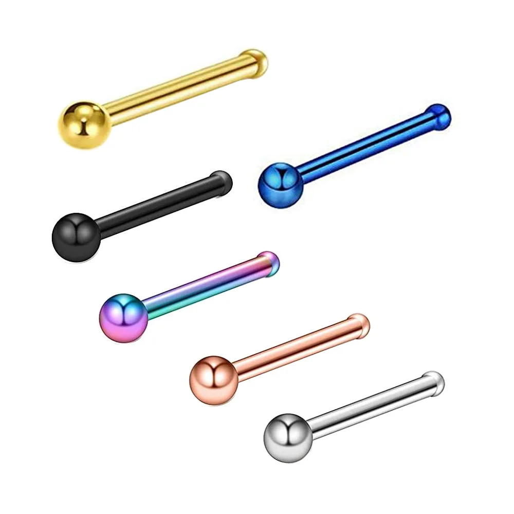 Body Jewelry Surgical Steel - 6개입, 20G, 316L 수술용 스테인리스 스틸