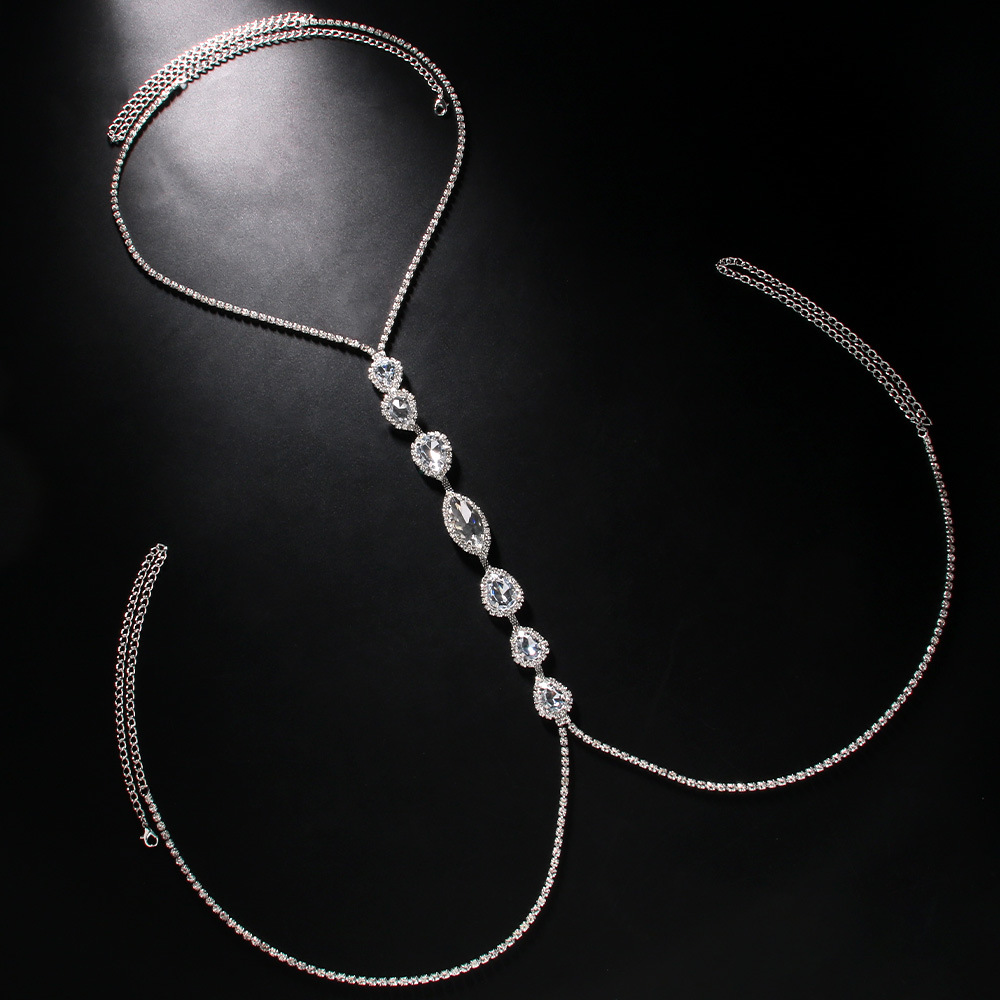 여성을위한 패션 섹시한 워터 드롭 목걸이 가슴 체인 럭 - Body Jewelry Retainers 리뷰 및 가격