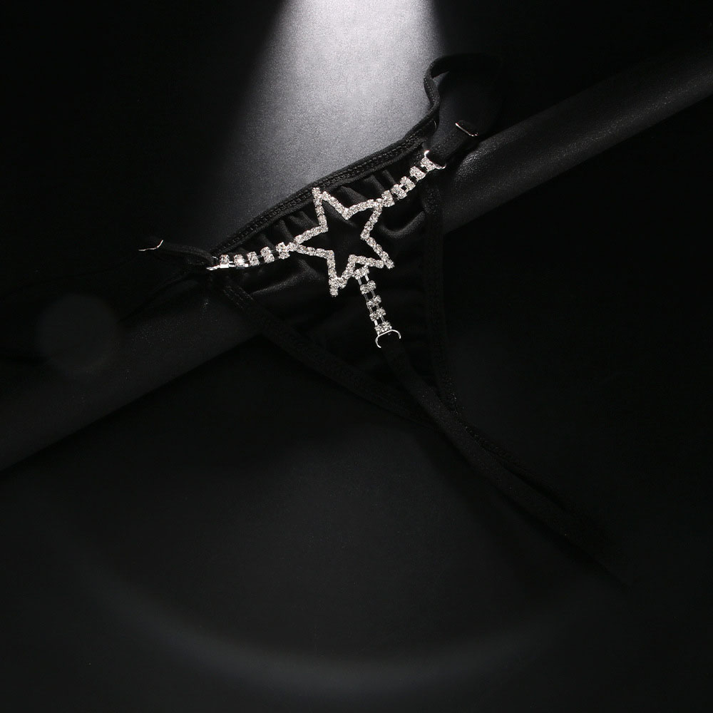 섹시한 크리스탈 스타 웨이스트 티팬티 바디 체인 비키니 - Body Jewelry For You 리뷰 및 가격