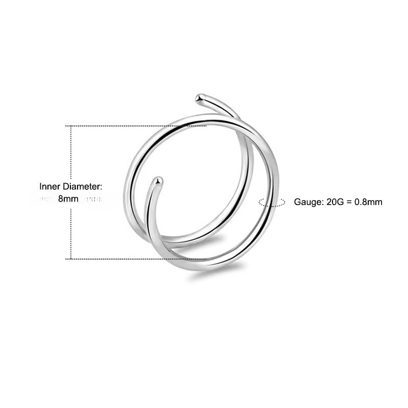 6개/세트, 20G 스테인리스 스틸 소재의 코 피어싱, - Body Jewelry Surgical Steel 리뷰 및 가격