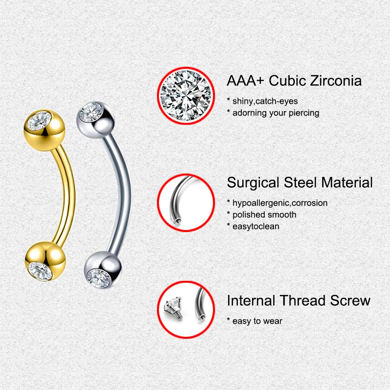 2개 세트, 16G, 다이스 피어싱용, 수술용 스틸 소 - Body Jewelry Surgical Steel 리뷰 및 가격