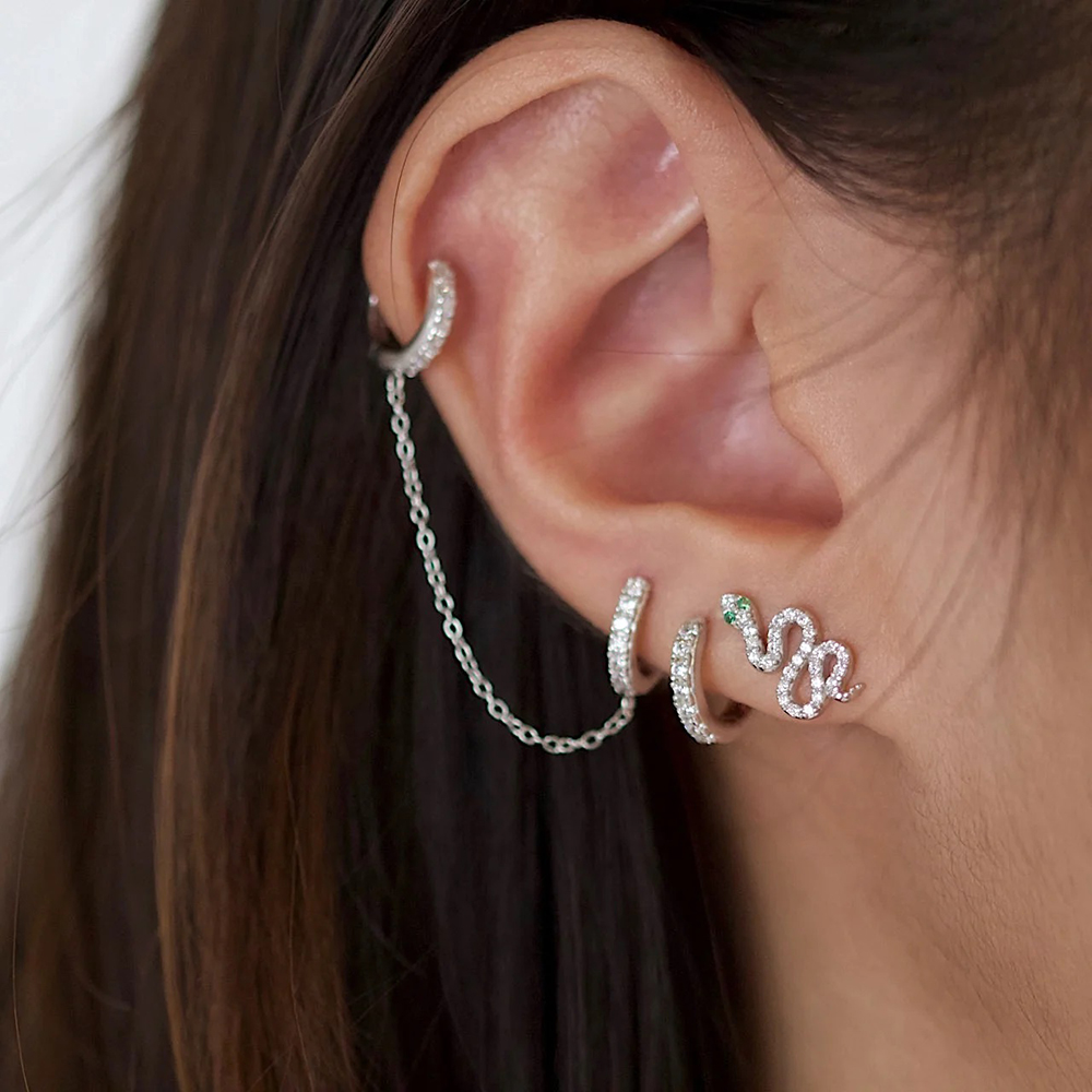 수술용 스틸 지르콘 거미 뱀 전갈 모양 귀 스터드, 연 - Body Jewelry Surgical Steel 리뷰 및 가격