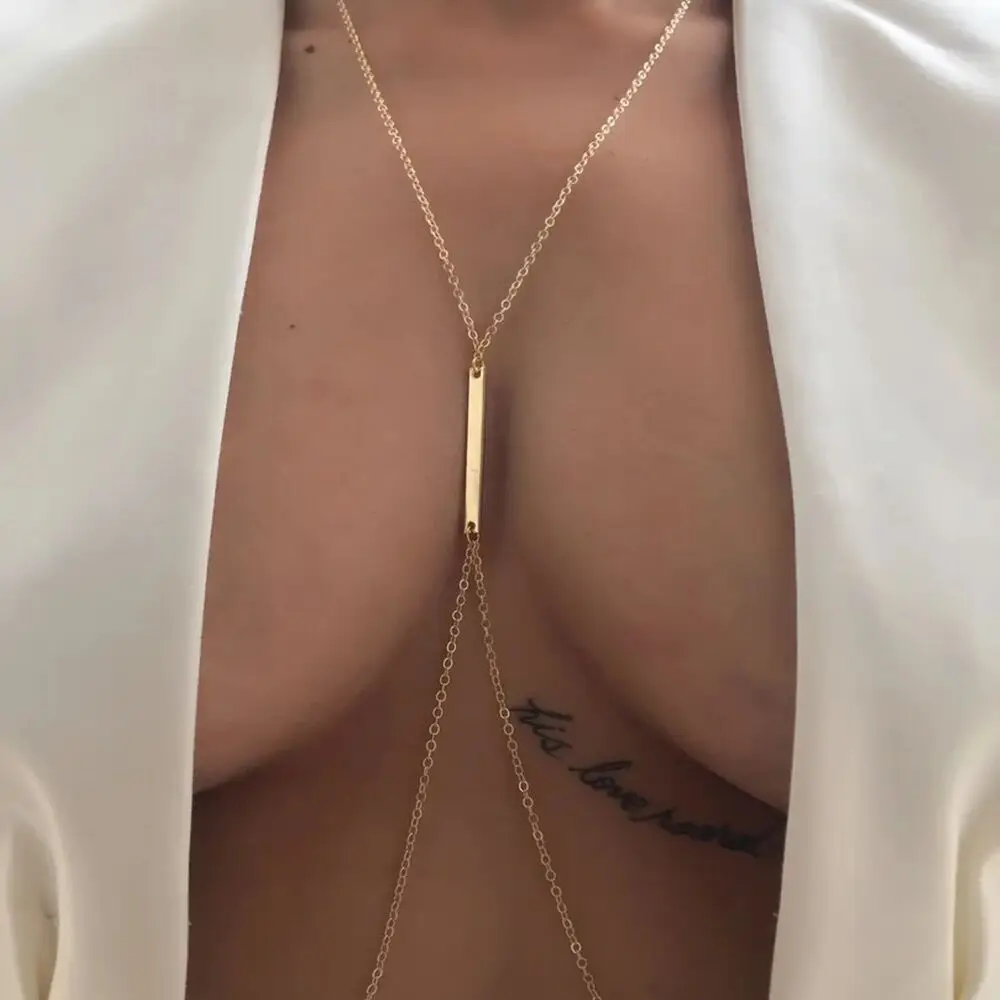 여성용 섹시한 금속 가슴 체인 하네스 비키니 바디 액세 - Body Jewelry Retainers 리뷰 및 가격