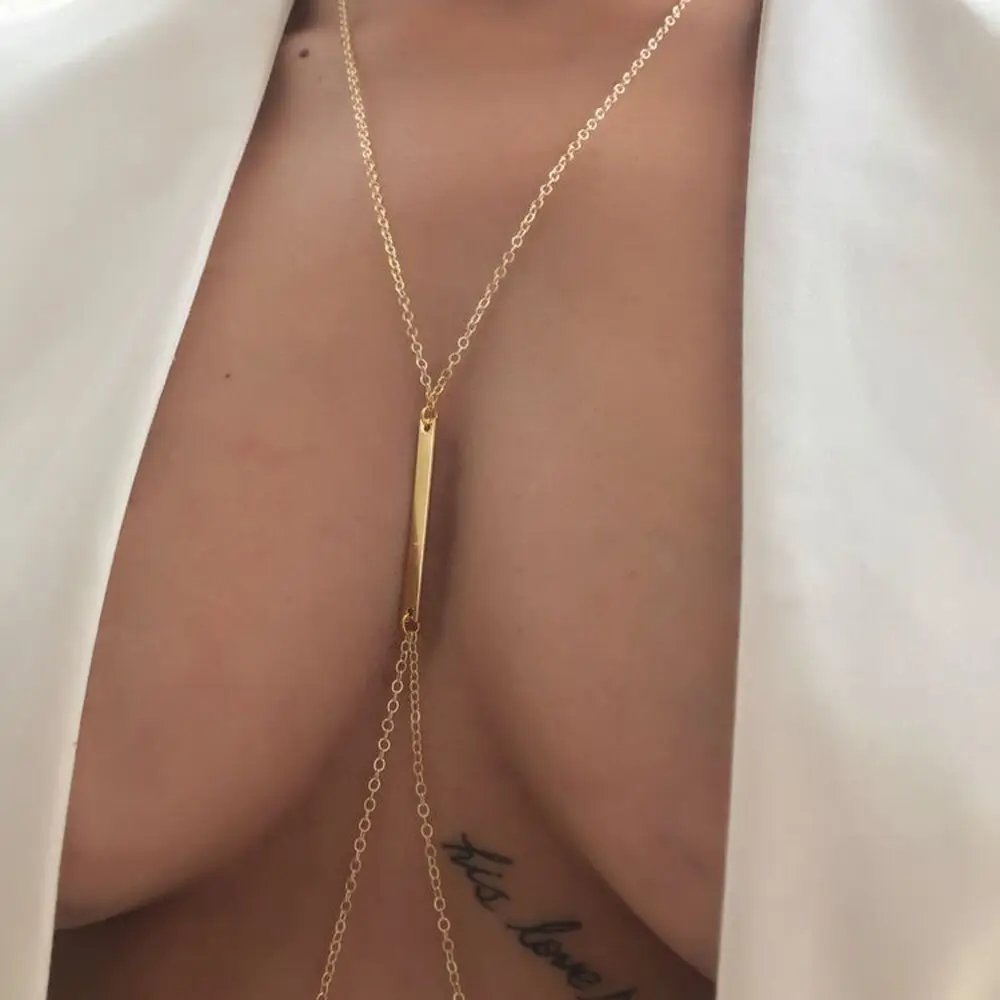 여성용 섹시한 금속 가슴 체인 하네스 비키니 바디 액세 - Body Jewelry Retainers 리뷰 및 가격