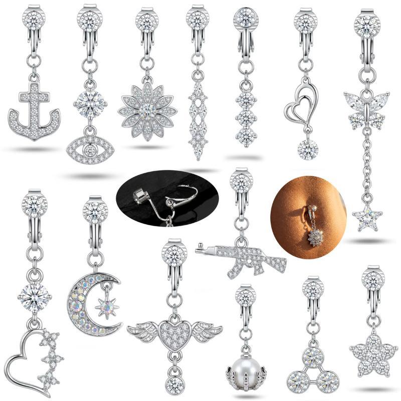 1개 트렌디한 천사 배꼽 피어싱 링 스테인리스 스틸 지 - Body Jewelry Surgical Steel 리뷰 및 가격