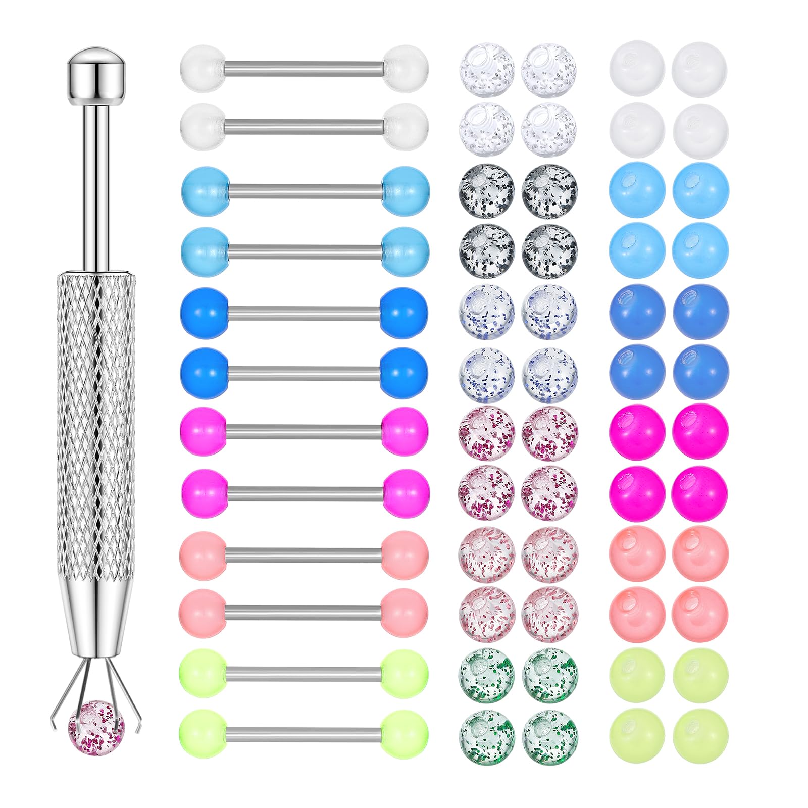 12PCS 바벨 여여성 남성을 위한 보석 12PCS 바 - Body Jewelry Replacement Ball 리뷰 및 가격