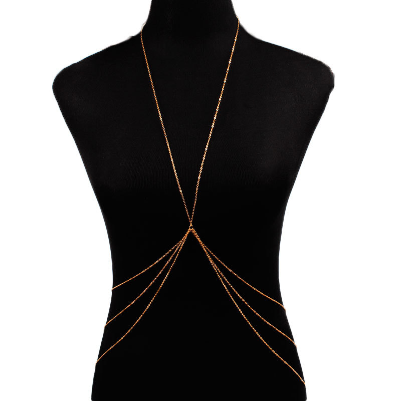 새로운 간단한 스타일 체인 목걸이 배꼽 바디 체인 여성 - Body Jewelry Necklace 리뷰 및 가격