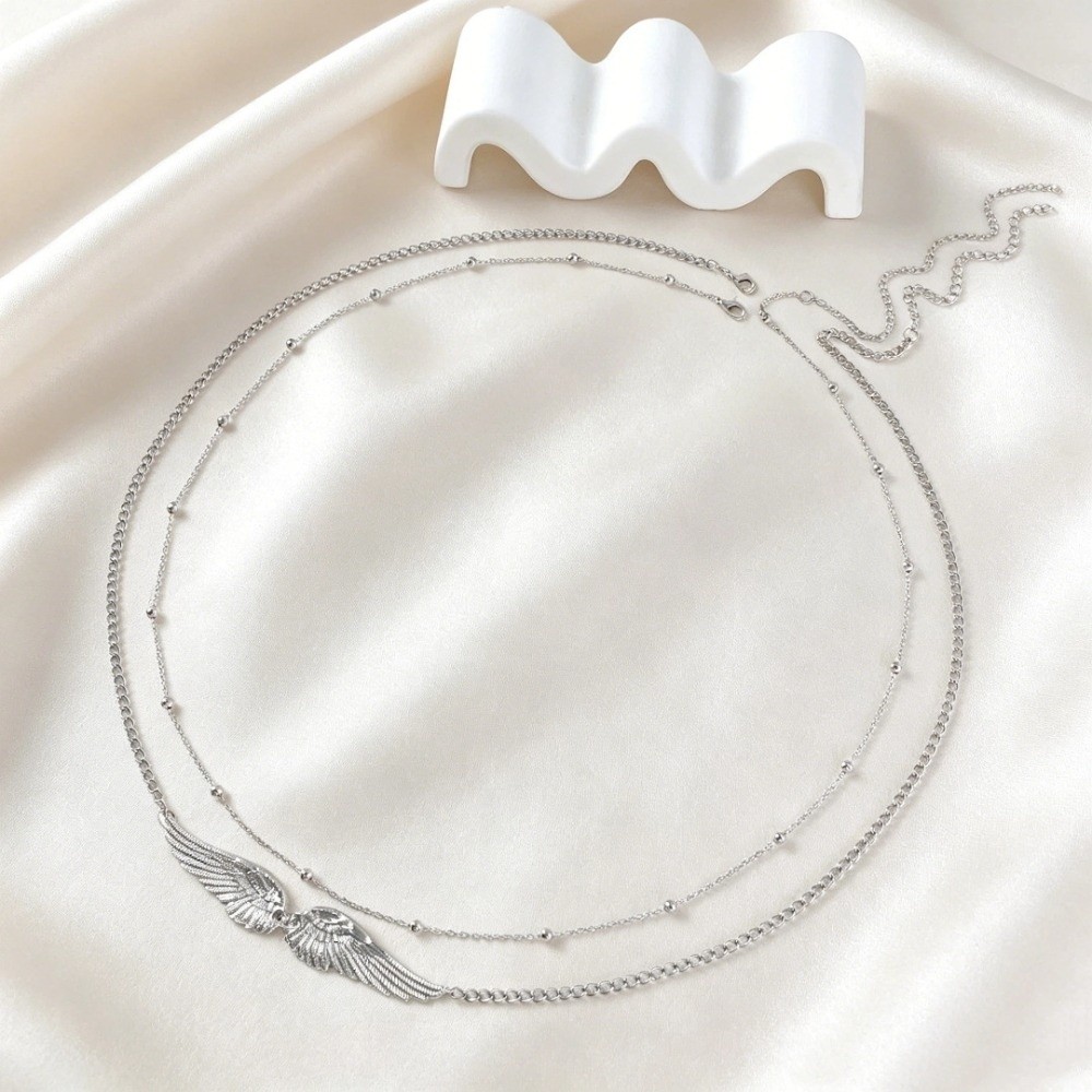 새로운 이중 레이어 천사 날개 허리 체인 조절 가능한  - Body Jewelry For You 리뷰 및 가격