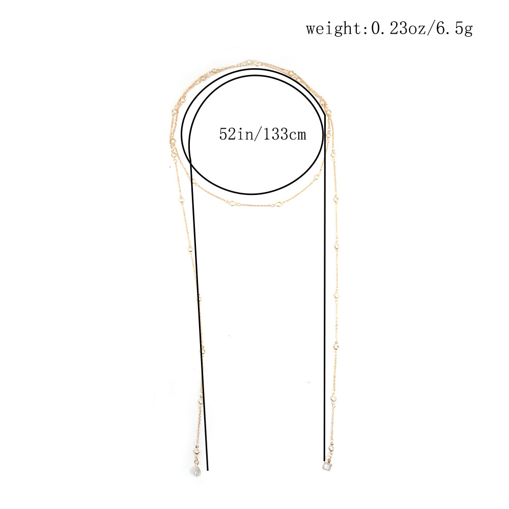 새로운 유행의 우아한 목걸이, 백 체인, 연회 스타일, - Body Jewelry Necklace 리뷰 및 가격
