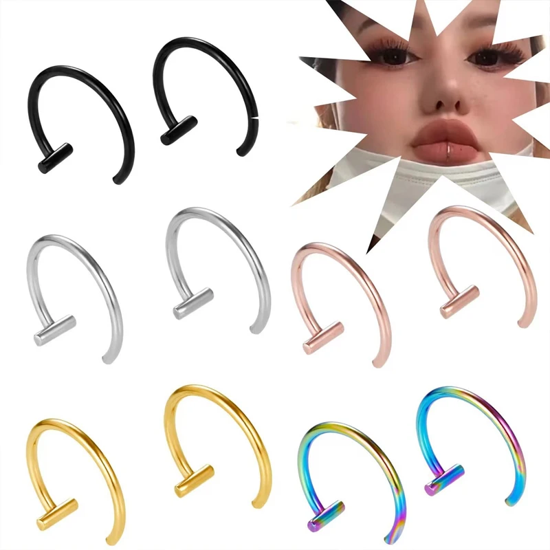 여성 및 남성용 5개 세트 T자형 반환형 귓바퀴 피어싱 - Body Jewelry Surgical Steel 리뷰 및 가격