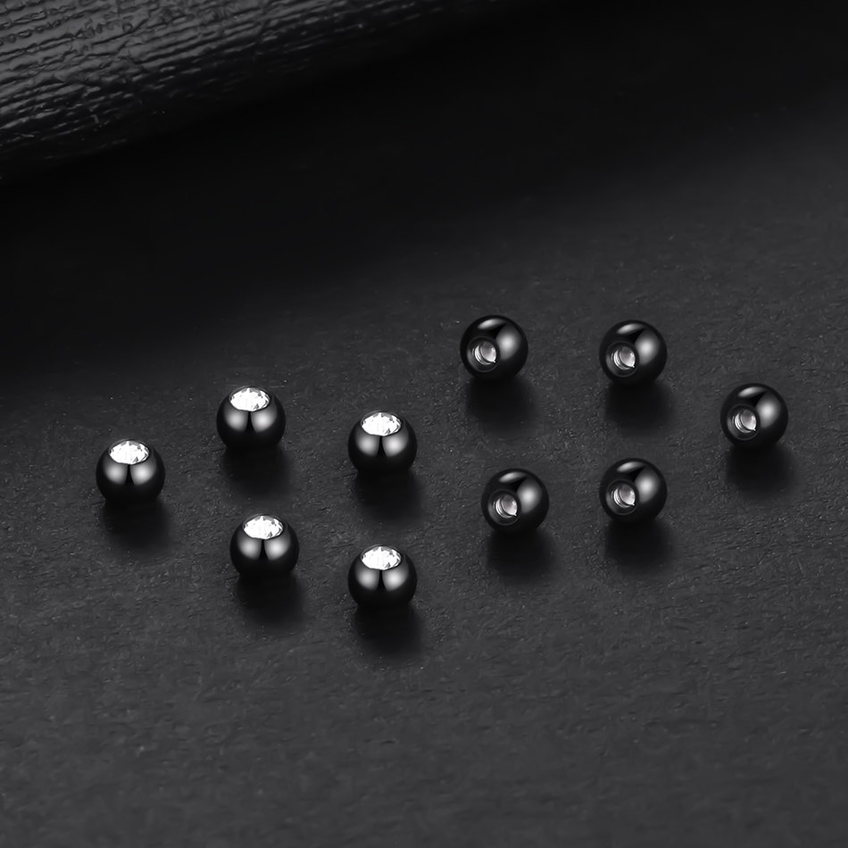 코 바벨 귀걸이에 대 한 10PC 스테인레스 스틸 스크 - Body Jewelry Replacement Ball 리뷰 및 가격